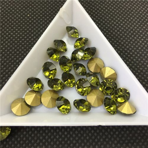 HFS Chatons OLIVINE foiled